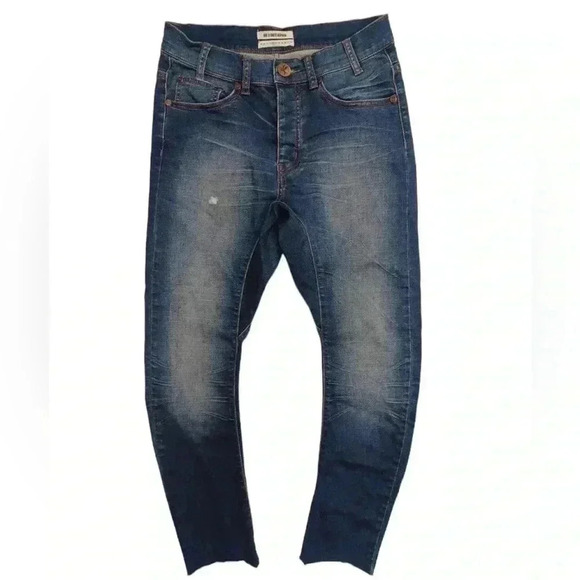 One Teaspoon  Raw Hem Distressed Ankle Medium Wash Jeans Size 26 - Picture 6 of 11